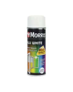 COLOR SPRAY, ALU WHITE, MORRIS 200ml, - RAL 9016