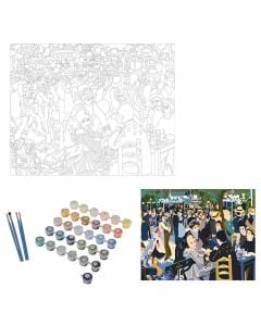 Set për ngjyrosje, Seurat, "The Ball at the Moulin de la Galette", 40x50 cm, paint by number
