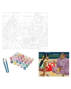 Set për ngjyrosje, Seurat, "Tahitian Women", 40x50 cm, paint by number
