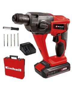 Cordless SDS plus hammer drill, Einhell, TE-HD 18 Li (1x2.5 Ah), 18 V, 0-1100 rpm (battery included)