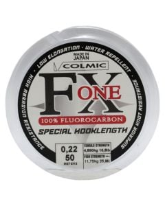 Filispanjë, Colmic, FX One, 100% Fluorocarbon, Water repellent, 50 m x 0.22 mm