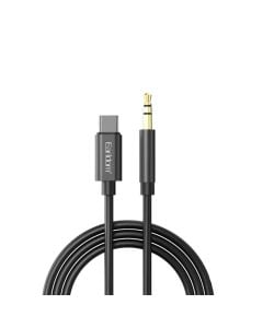 Fishë AUX, Earldom, AC01, Type-C-AUX, 3.5 mm, 100 cm, ngjyrë e zezë