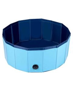 Pishinë për kafshë, Maxxpro, 80x30 cm, ngjyra blu, material PVC/MDF