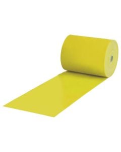 Llastik rezistence për ushtrime fitnesi, Amila, Latex, Small Loop Band, Light, trashësi 0.2 mm, gjerësi 14.5 cm, gjatësi 25 m, e verdhë