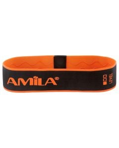 Resistance band for fitness exercises, Amila, Hip Loop Band, Light, nylon & latex, thickness 2.2 mm, 6x34 cm, 12.7 kg, red color
