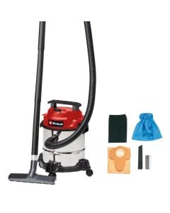 Vacuum cleaner, Einhell, TC-VC 1812/1 S, Wet/Dry, 1250 W, 180 mbar, 78 dB, 12 L, 2.5 m cable, 1.5 m hose