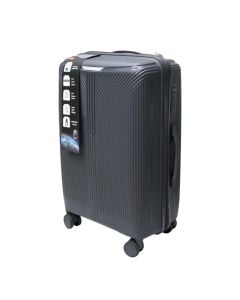 Travel suitcase, polypropylene, 20", dark gray