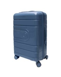 Travel suitcase, polypropylene, 24", dark blue