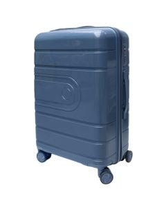 Travel suitcase, polypropylene, 28", dark blue