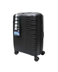 Travel suitcase, polypropylene, 20", black
