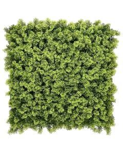 Gardh me gjethe artificiale, Giardino Verde, Mat Moss, 50x50 cm, 570 gr/m², 400 gjethe, ngjyra jeshle