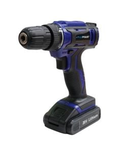 Cordless drill, Power, 20 V, 1x1.5 Ah li-ion, 25 Nm, 0-650 rpm, 10mm keyless chuck, 16+1 torque setting