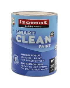Boje antibakteriale, ISOMAT smart clean paint, 0.75 L, e bardhe