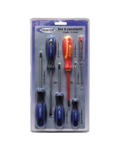 Set di cacciaviti, manodopera, 6 pezzi