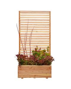 Vazo druri per bime me panel mbeshtetes Venecian, dru larshi (Larix), 180x90x43 cm