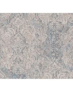 Leter muri, AS-Creation, Mata hari, 10.05x0.53 m, Stil Barok Clasik, Bezhe, Blu