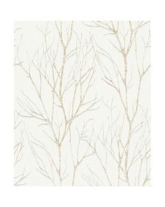 Leter muri, AS-Creation, Blooming, 10.05x0.53 m, Floeral, Bezhe, Krem, Gold