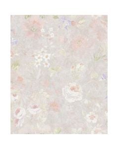 Leter muri, AS-Creation, Natural Living, 10.05x0.53 m, Floreal, Blu, Krem, Jeshile, Gri, Roze