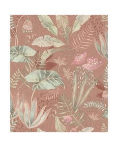 Leter muri, AS-Creation, Famous Garden, 10.05x0.53 m, Floreal. Bezhe, Jeshile, Portokall, Roze