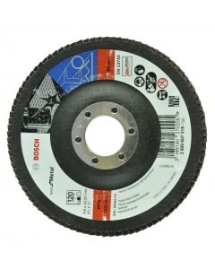 Flap wheel for metal, Bosch, 115x22.2 mm, Grit 120, metali
