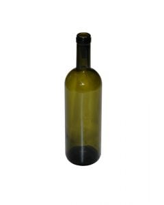 0.75 lt wine bottle, "Bordolese", glass, green