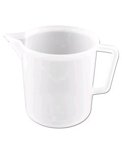 Gote plastike me shkallezim, 2 lt, bardhe