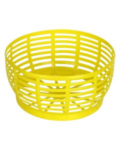 Plastic knitting for decanter 5 L yellow