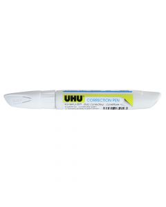 Korrektor stilolaps i lëngshëm, UHU, plastikë, 8 ml, e verdhë dhe e bardhë, 1 copë