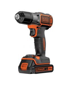 Cordless drill with battery, Black&Decker, 18 V, 800 rpm