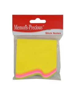 Note paper stick 76x76mm, 100 sheet 4 color neon