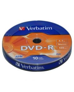 DVD-R 16x Verbatim 4.7GB Azo mat silver SC