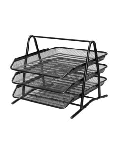 3 floors carrying metal document,black, 35x29x18.5cm