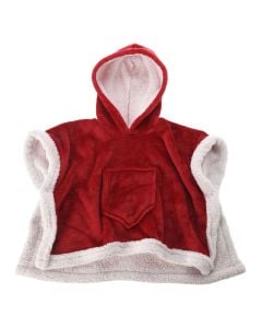 Hoodie Christmas blouse, red color, universal size, 100x70 cm