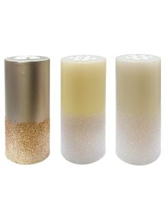 Qiri dekorativ me motive Christmas, ngjyra te ndryshme me xixa, 17 cm