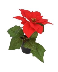 Christmas flowers, polyethylene, 1 flower branch, 19 cm