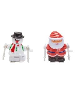 Decorative Christmas characters, ABS, 4 motifs, 6.2 cm