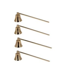 Fikese qiriu me zgjatim, Alumin, ngjyre gold, 4x23 cm