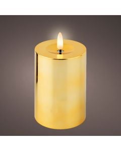 Decorative candle with battery, LED, warm light, D7 x H12.5 cm, AA battery, indoor use