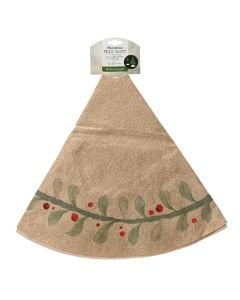 Base covering New Year's tree, polyester, natural color, D90 x H1 cm