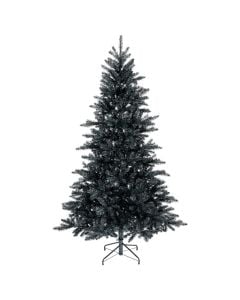 Peme dekoruese per festat e fundvitit, PE/PVC, ngjyre e zeze, D140 x H240 cm, 80 dege