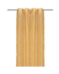 Net curtain with rings , 100% polyester, orange, 140x260 cm