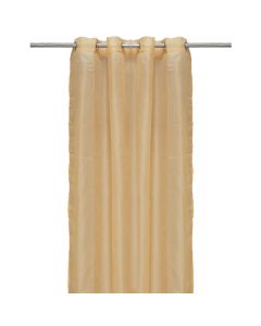 Net curtain with rings , 100% polyester, cream, 140x260 cm