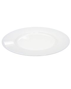 Everyday dinner plate, porcelain, white, Dia. 26.5 x H 2.5 cm