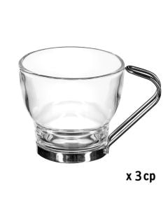 Filxhan kafeje (PK3), qelq, transparente, 11 cc / Dia. 6.7 x  H. 6.2 cm