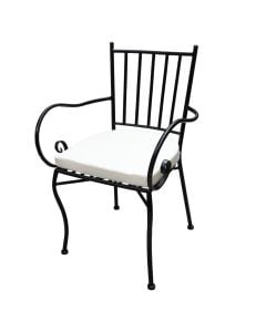 Karrige metalike me shilte, strukture e zeze, shilte bezhe, 45x42xH88 cm