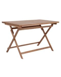 Tavoline e palosshme, dru tropikal Acacia, ngjyre natyrale, 120x70xH74 cm