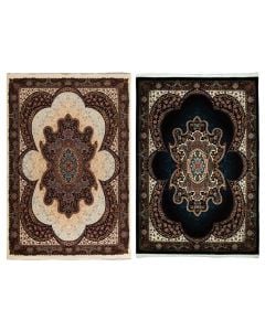 Persian carpet, acrylic/cotton/polyester, black, 200x300 cm