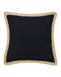 Jastëk dekorativ, 80% pambuk & 20% jute, krem, 50x50 cm