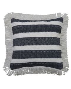 Jastëk dekorativ, 100% pambuk, e zezë/bezhë, 50x50 cm