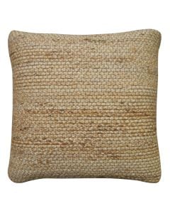 Decorative pillow, 100% jute , beige, 50x50 cm